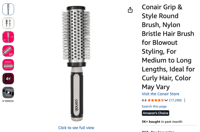 Conair Grip & Style Round Brush