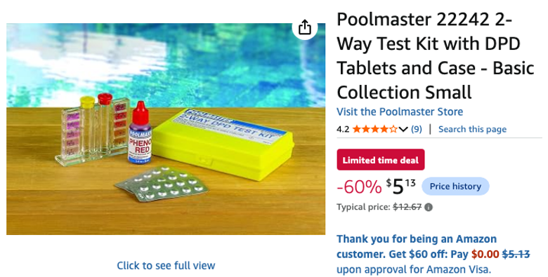 Poolmaster 2-Way Pool Test Kit
