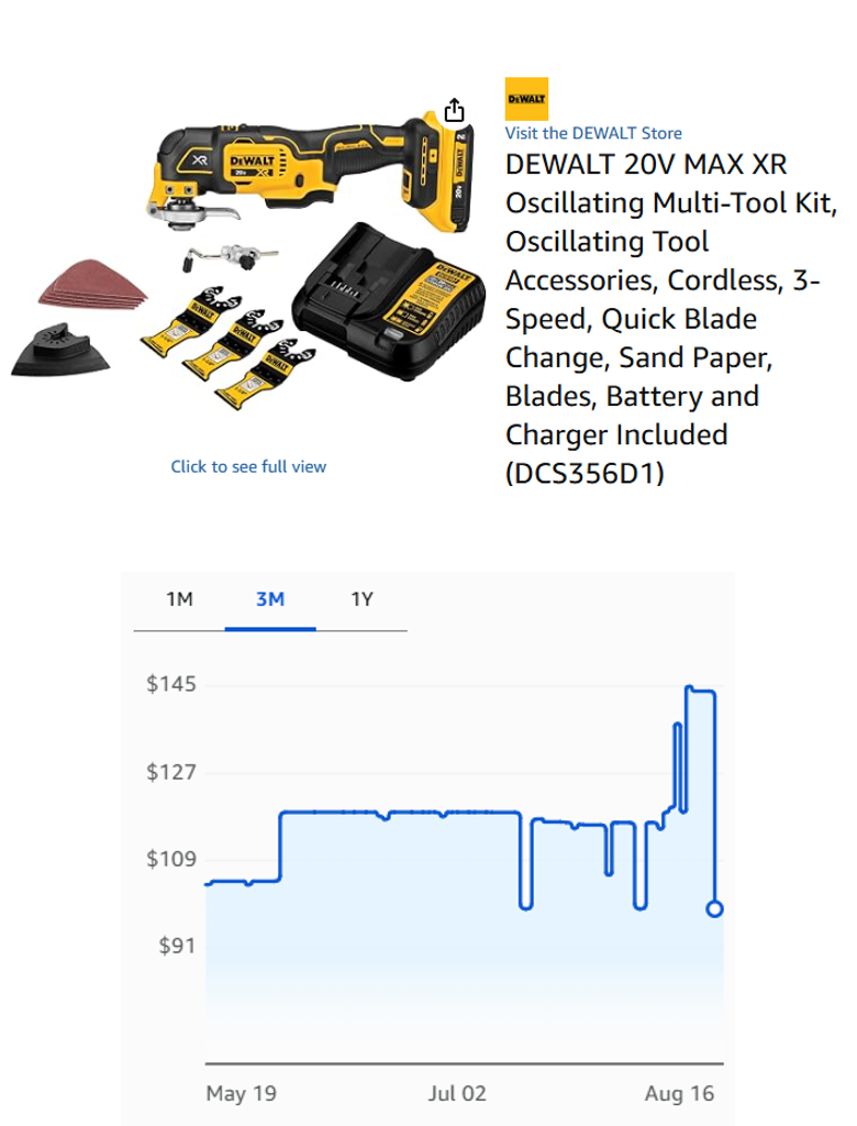 DEWALT 20V MAX XR Oscillating Multi-Tool Kit