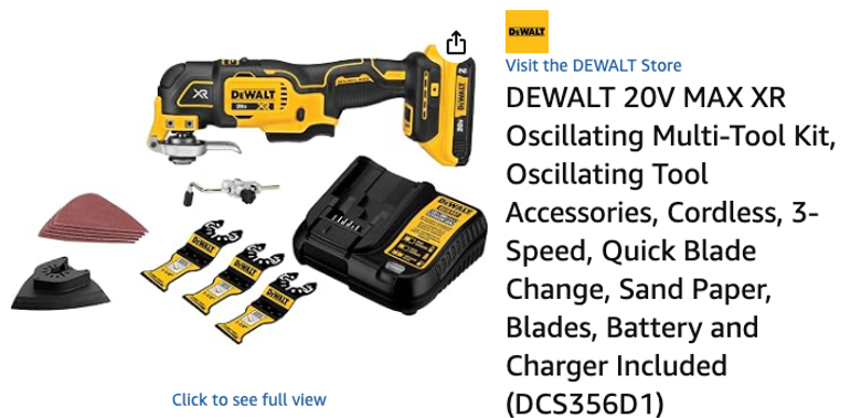 DEWALT 20V MAX XR Oscillating Multi-Tool Kit