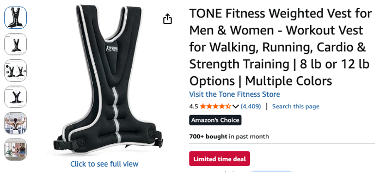 TONE Fitness Weighted Vest