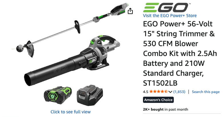 EGO Power+ String Trimmer and Blower Combo Kit