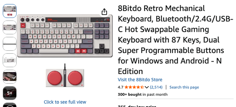 8Bitdo Retro Mechanical Keyboard N Edition