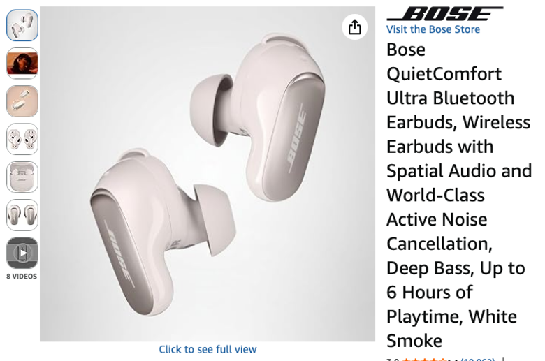 Bose QuietComfort Ultra Bluetooth Earbuds