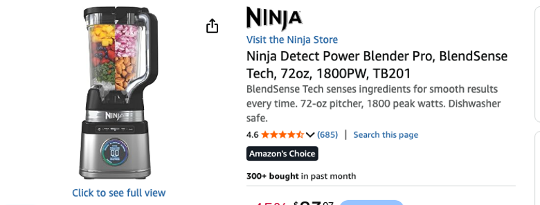 Ninja Detect Power Blender Pro