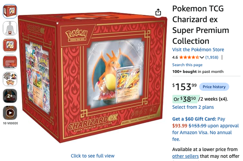 Pokemon TCG Charizard ex Super Premium Collection