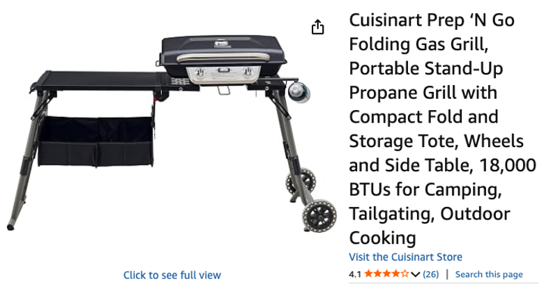 Cuisinart Prep 'N Go Folding Gas Grill