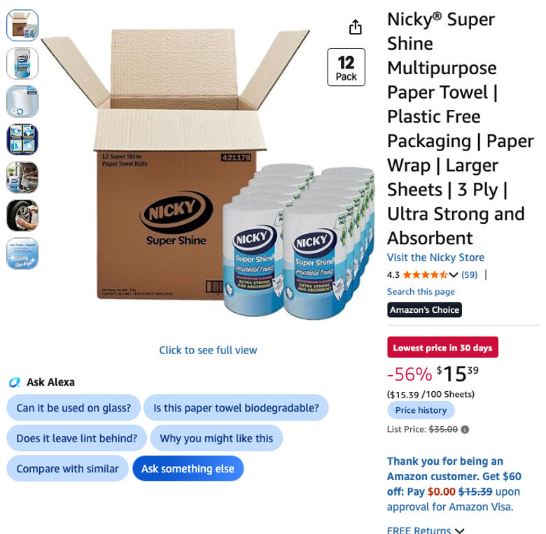 Nicky Super Shine Multipurpose Paper Towels