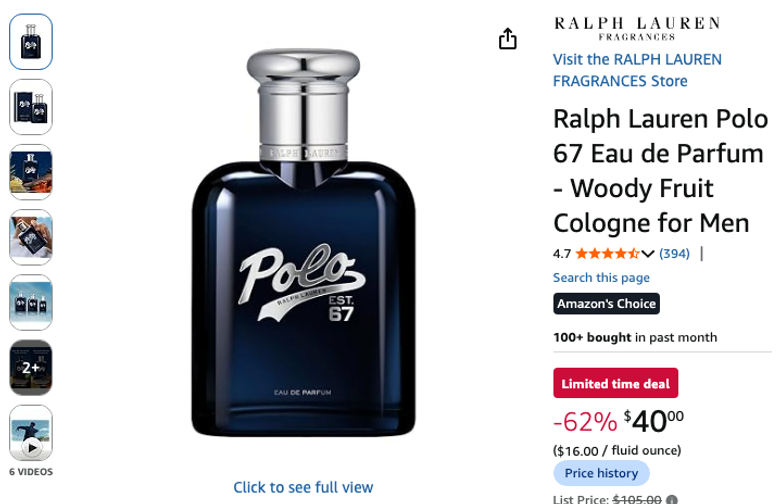 Ralph Lauren Polo 67 Eau de Parfum