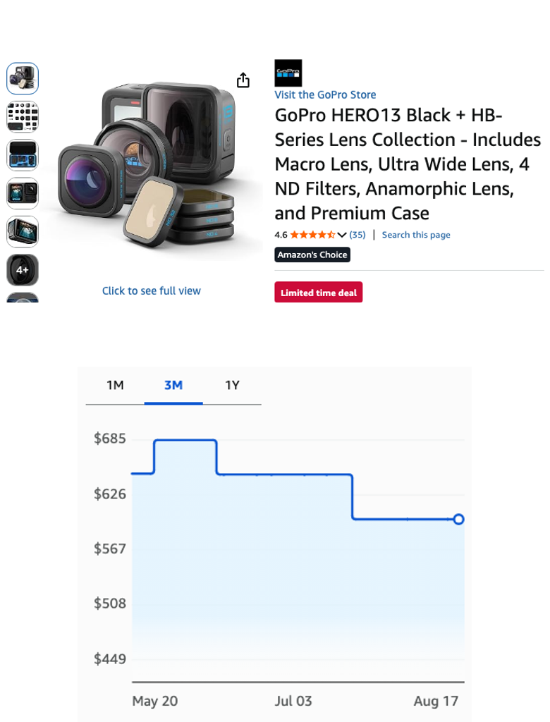 GoPro HERO13 Black + HB-Series Lens Collection