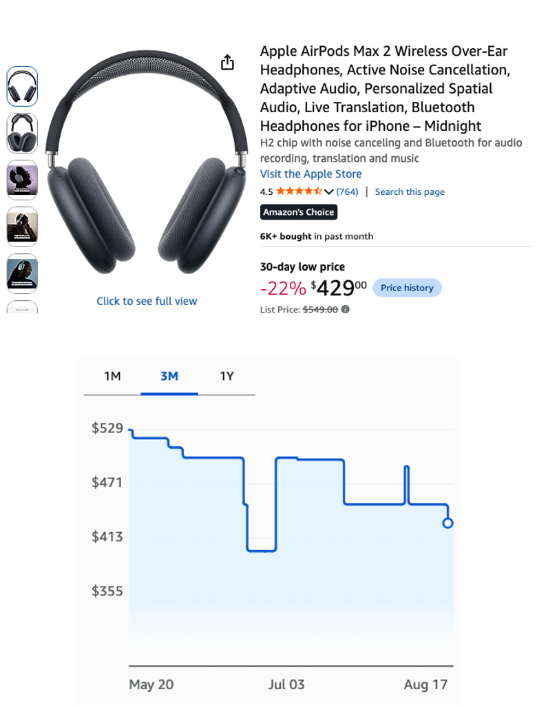 Apple AirPods Max 2 Wireless Over-Ear Headphones
