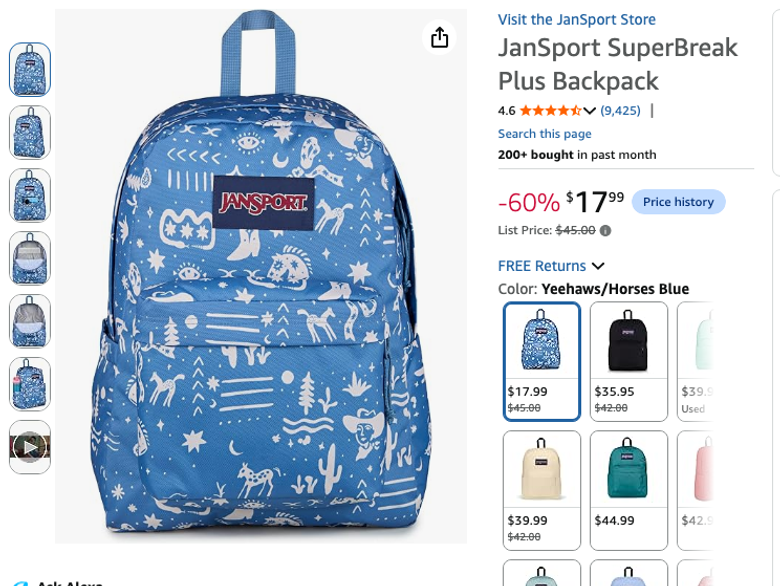 JanSport SuperBreak Plus Backpack