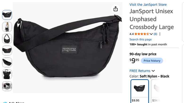 JanSport Unisex Unphased Crossbody Large