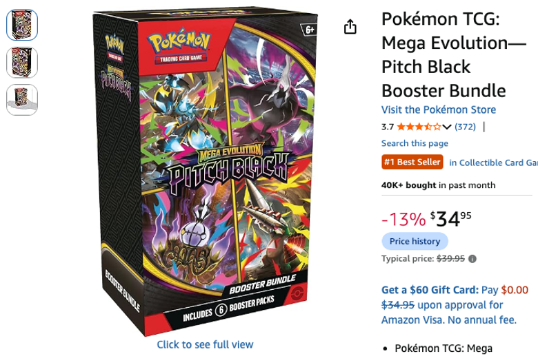 Pokémon TCG: Mega Evolution—Pitch Black Booster Bundle