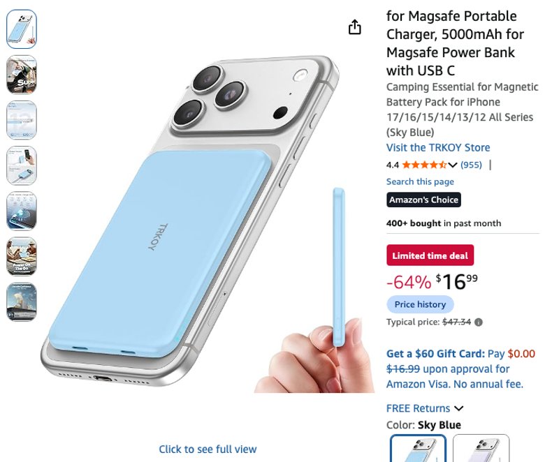 MagSafe Portable Charger 5000mAh