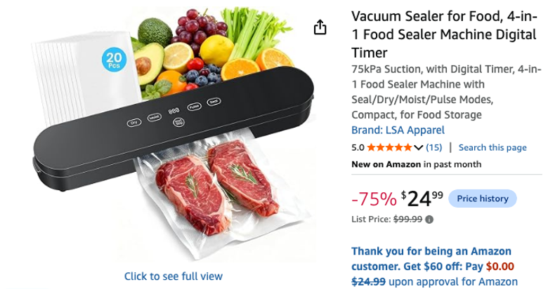 4-in-1 Food Vacuum Sealer